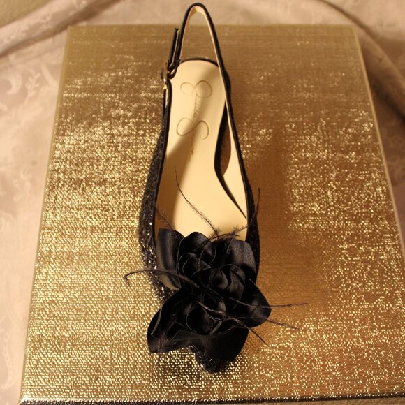 JESSICA SIMPSON Evito Embellished Slingback Flats - Picture 6 of 9